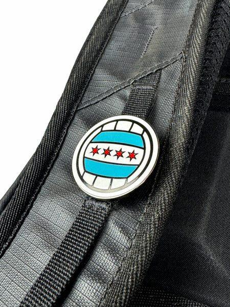 Chicago Volleyball Enamel Pin